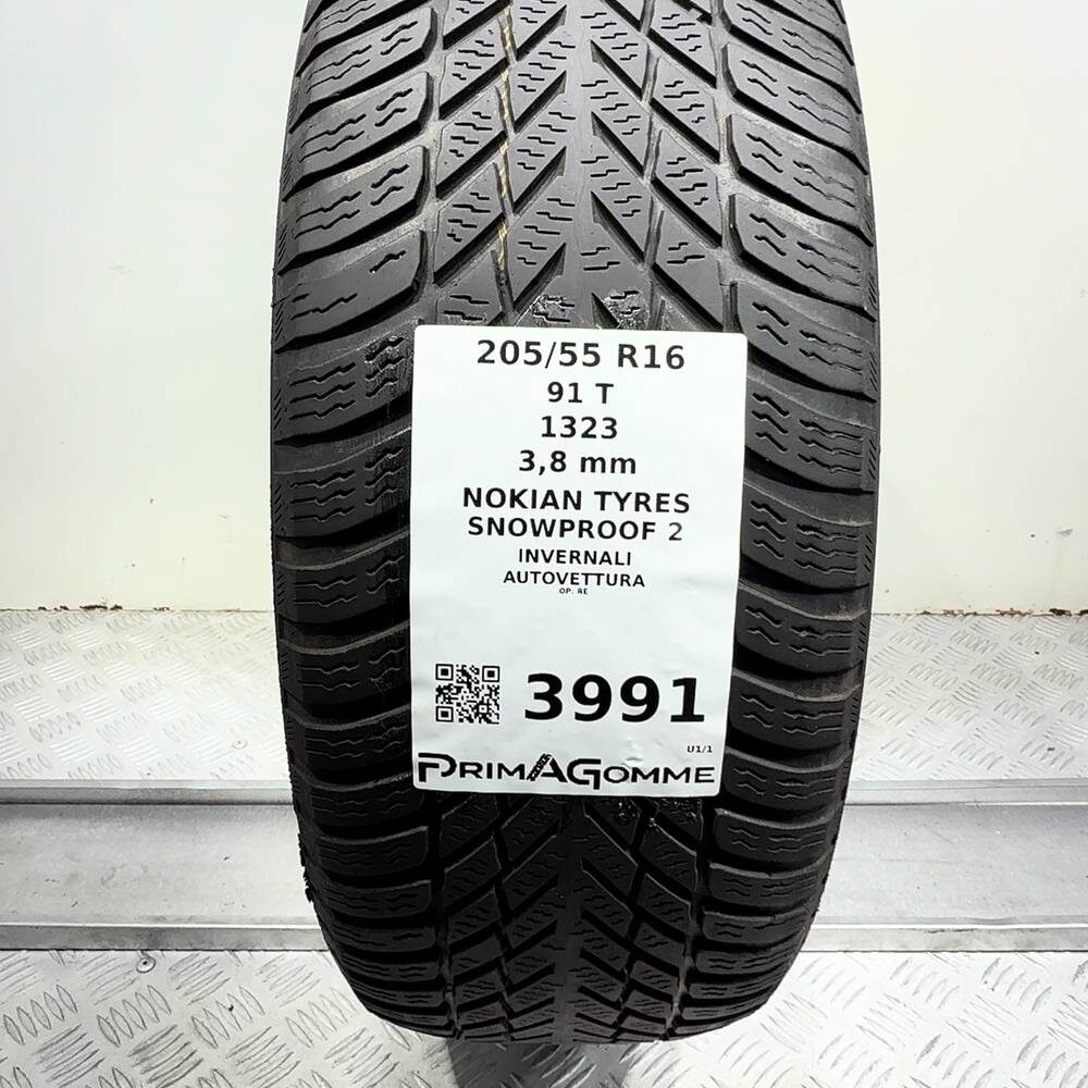 Gomma Usata 205 55 R16 91T Nokian Tyres Snowproof 2 Invernale - immagine 3