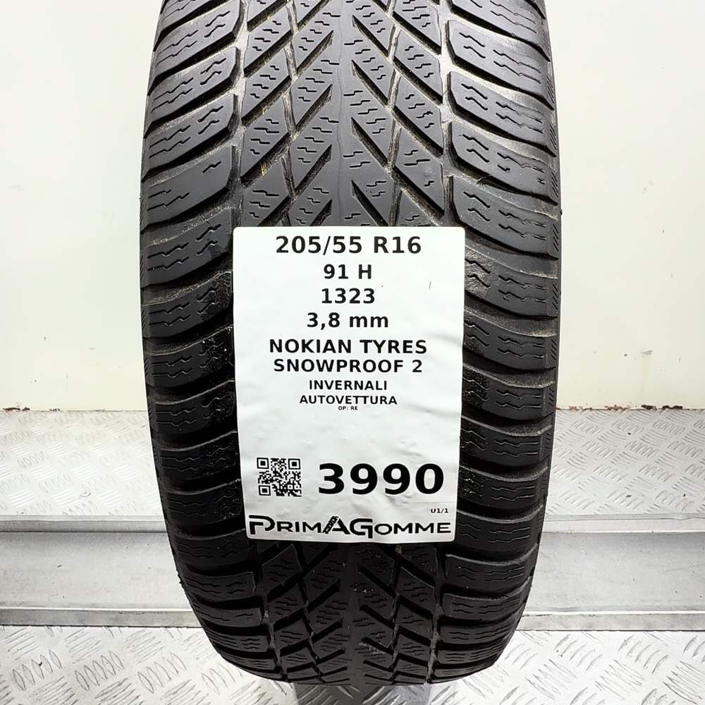 Gomma Usata 205 55 R16 91H Nokian Tyres Snowproof 2 Invernale - immagine 3