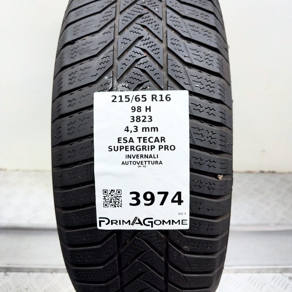 Gomma Usata 215 65 R16 98H Esa Tecar Supergrip Pro Invernale - immagine 3