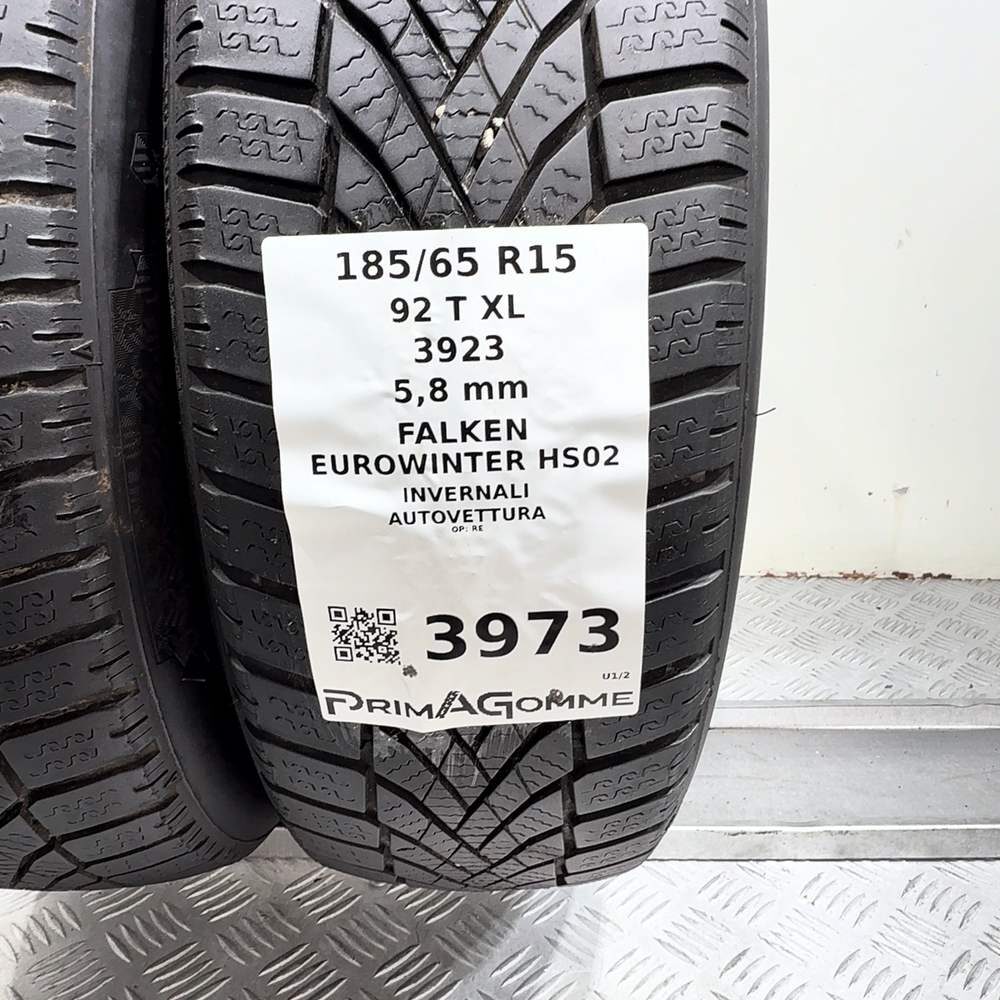 Gomme Usate 185 65 R15 92T XL Falken Eurowinter HS02 83% Invernali - immagine 3