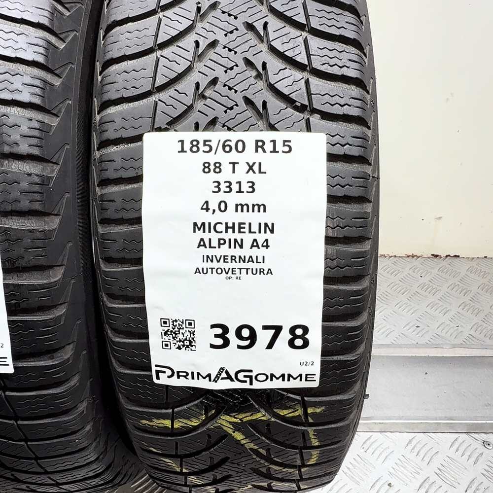 Gomme Usate 185 60 R15 88T XL Michelin Alpin A4 Invernali - immagine 3