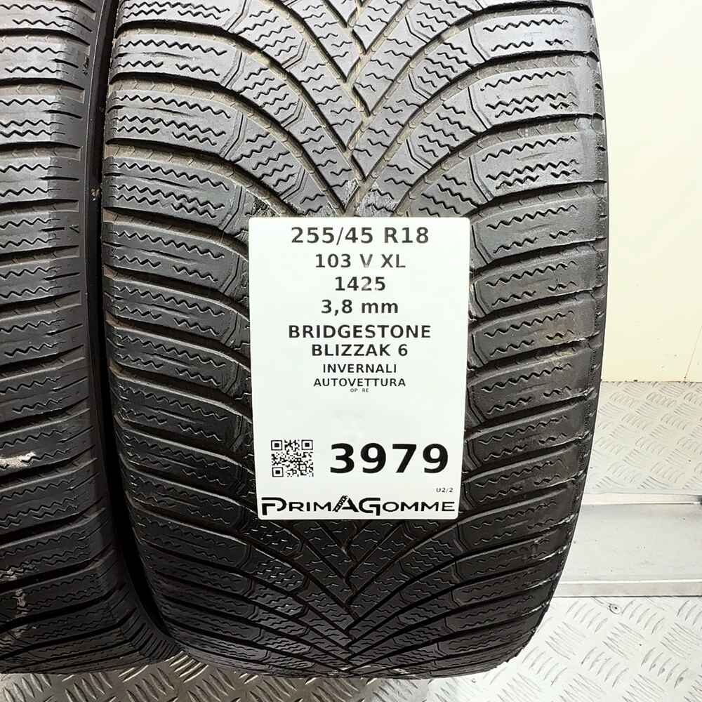 Gomme Usate 255 45 R18 103V XL Bridgestone Blizzak 6 Invernali - immagine 3