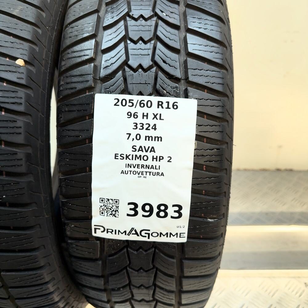 Gomme Usate 205 60 R16 96H XL Sava Eskimo HP 2 98% Invernali - immagine 3
