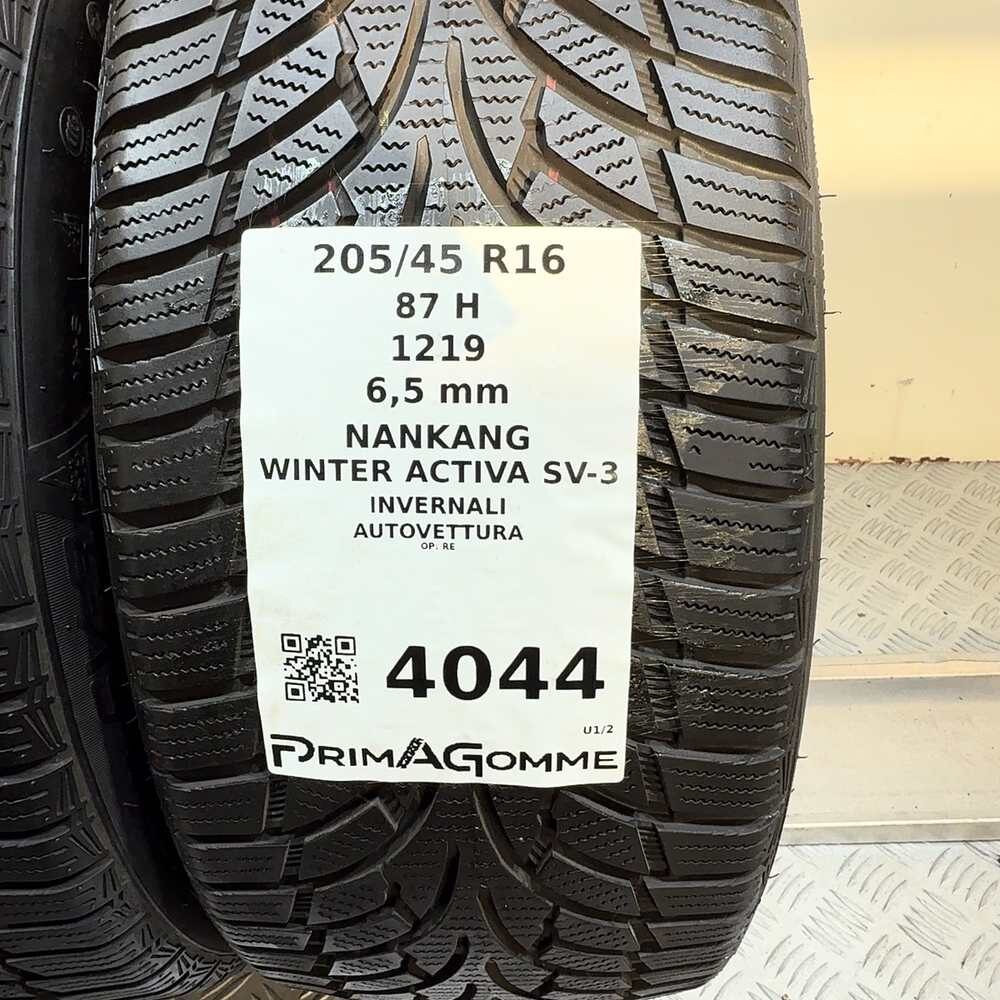 Gomme Usate 205 45 R16 87H Nankang Winter Activa SV-3 93% Invernali - immagine 3