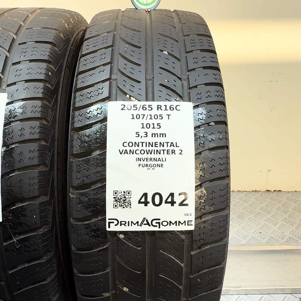 Gomme Usate 205 65 R16C 107/105T Continental Vancowinter 2 76% Invernali - immagine 3