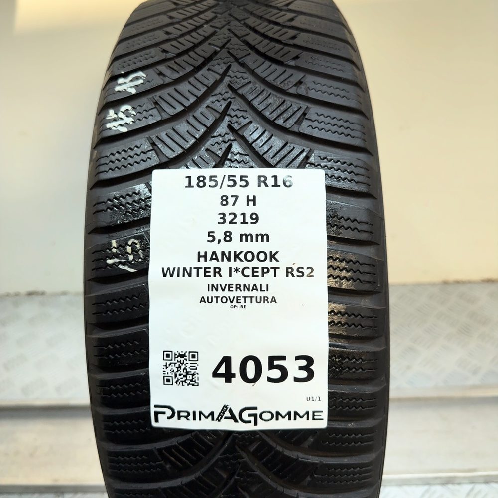 Gomma Usata 185 55 R16 87H Hankook Winter I*Cept RS2 83% Invernale - immagine 3