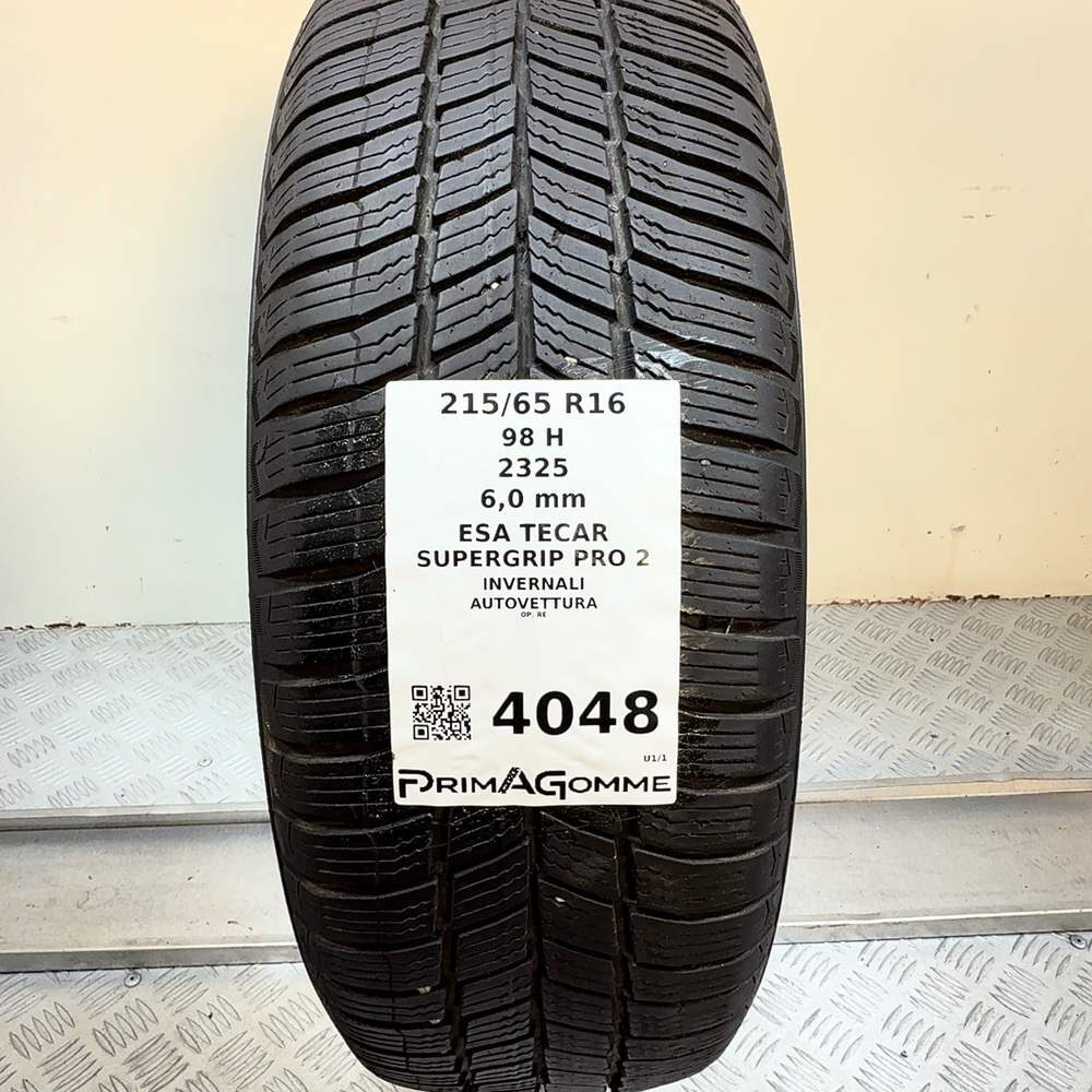 Gomma Usata 215 65 R16 98H Esa Tecar Supergrip Pro 2 86% Invernale - immagine 3