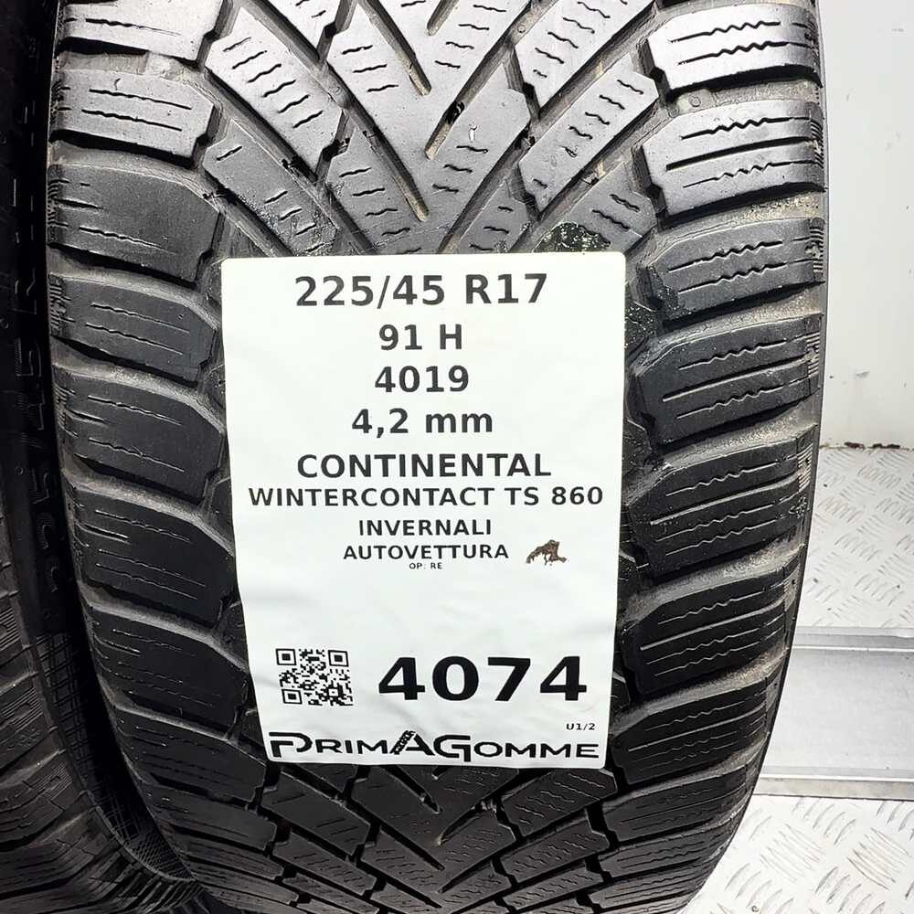 Gomme Usate 225 45 R17 91H Continental Wintercontact TS 860 Invernali - immagine 3