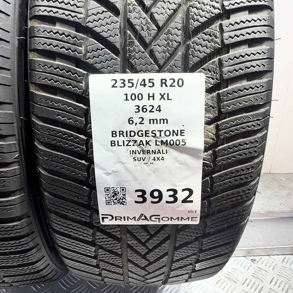 Gomme Usate 235 45 R20 XL 100H Bridgestone Blizzak LM005 89% Invernali - immagine 3
