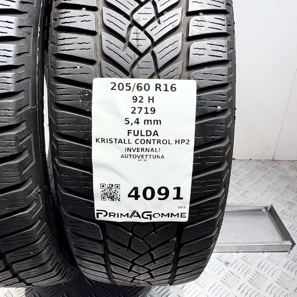 Gomme Usate 205 60 R16 92H Fulda Kristall Control HP2 77% Invernali - immagine 3