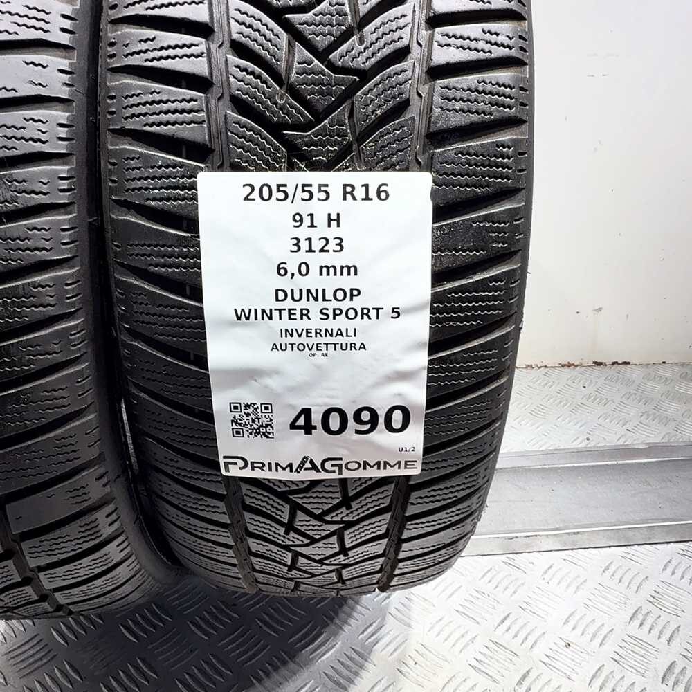 Gomme Usate 205 55 R16 91H Dunlop Winter Sport 5 86% Invernali - immagine 3