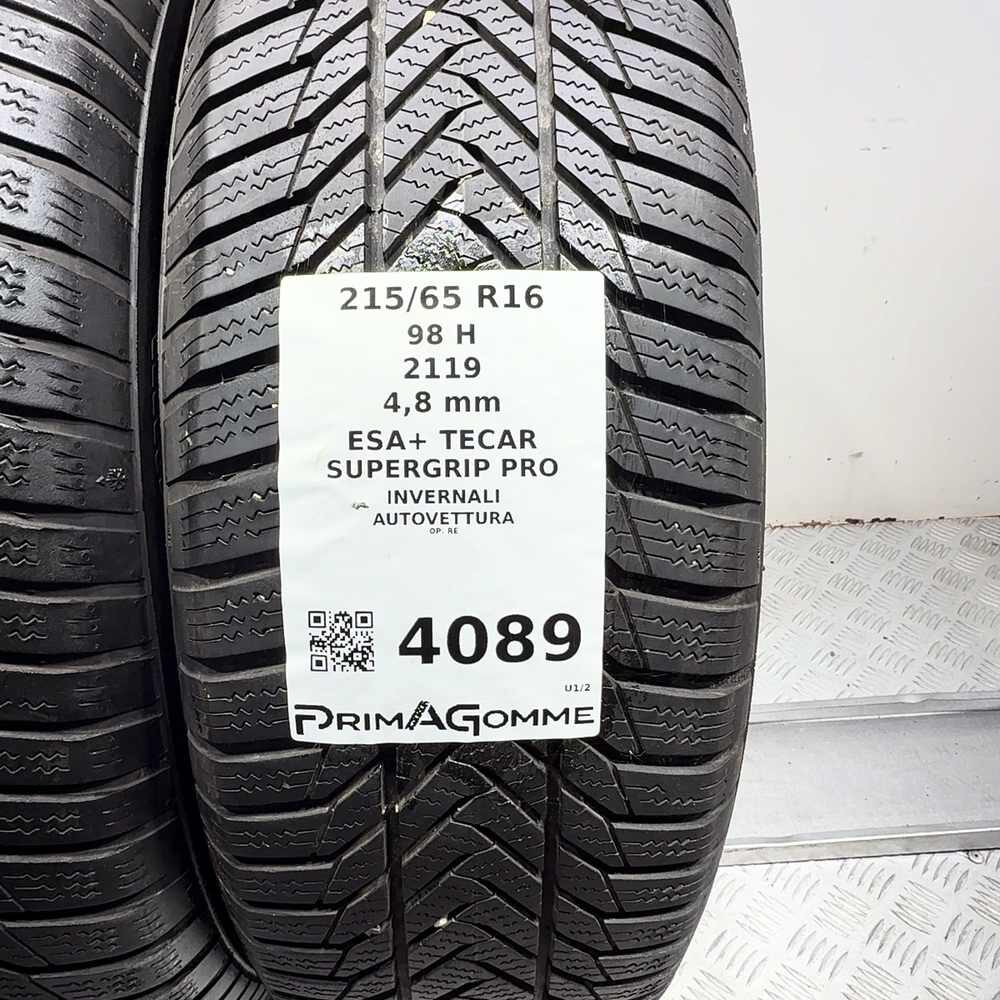 Gomme Usate 215 65 R16 98H Esa+ Tecar Supergrip Pro Invernali - immagine 3