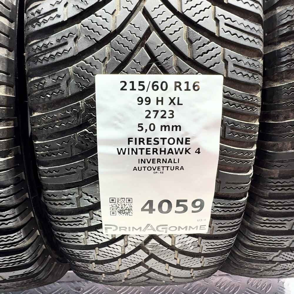 Gomme Usate 215 60 R16 99H XL Firestone Winterhawk 4 71% Invernali - immagine 3