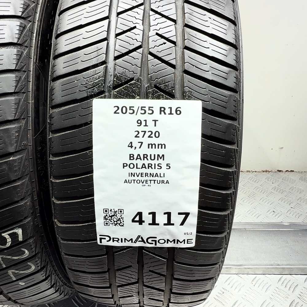 Gomme Usate 205 55 R16 91T Barum Polaris 5 Invernali - immagine 3