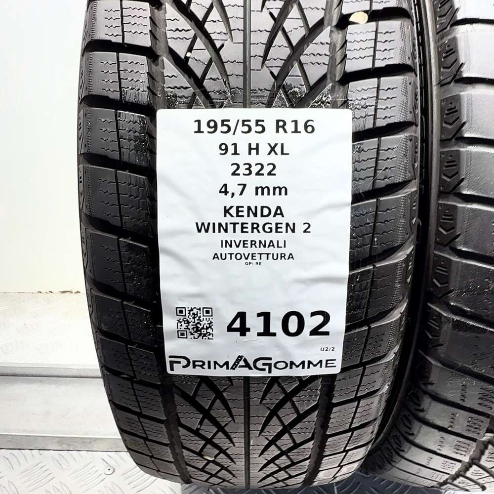 Gomme Usate 195 55 R16 91H XL Kenda Wintergen 2 Invernali - immagine 3