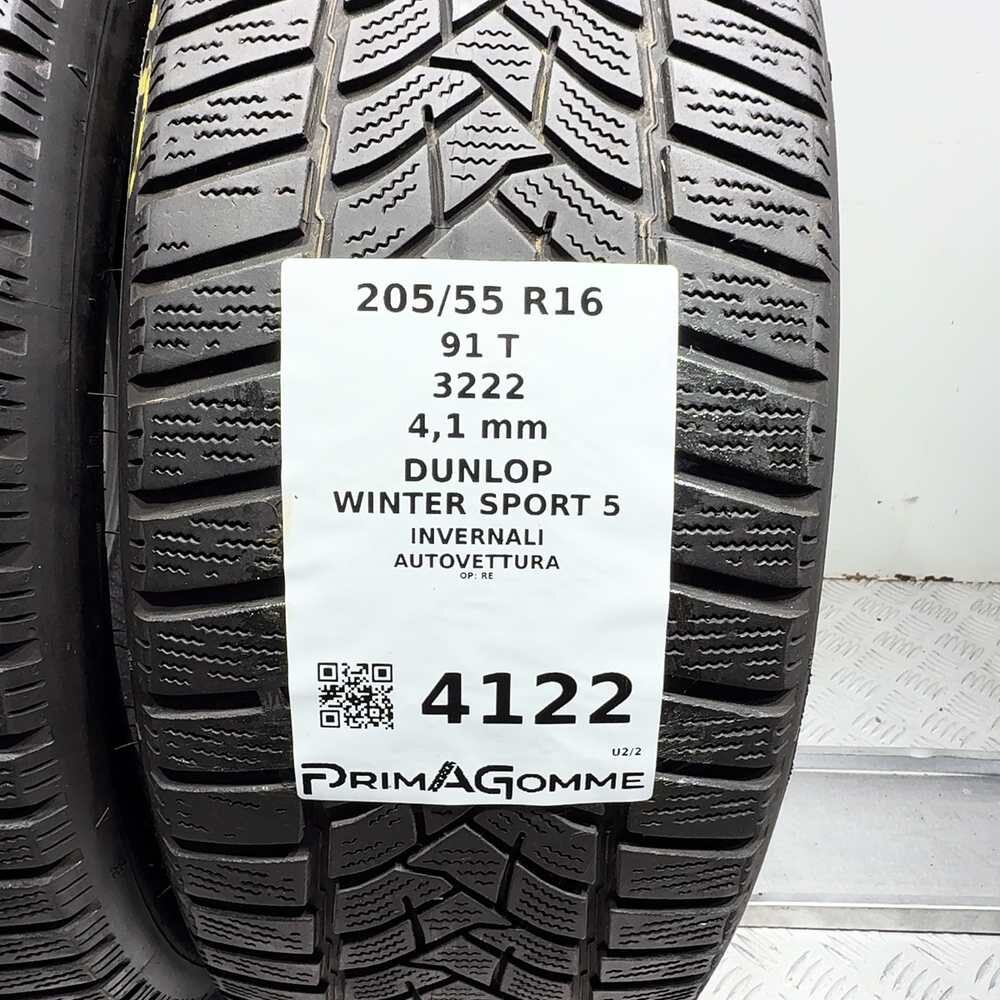 Gomme Usate 205 55 R16 91T Dunlop Winter Sport 5 Invernali - immagine 3
