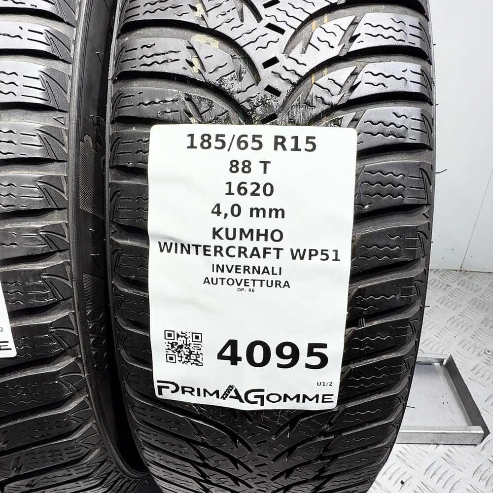 Gomme Usate 185 65 R15 88T Kumho Wintercraft WP51 Invernali - immagine 3