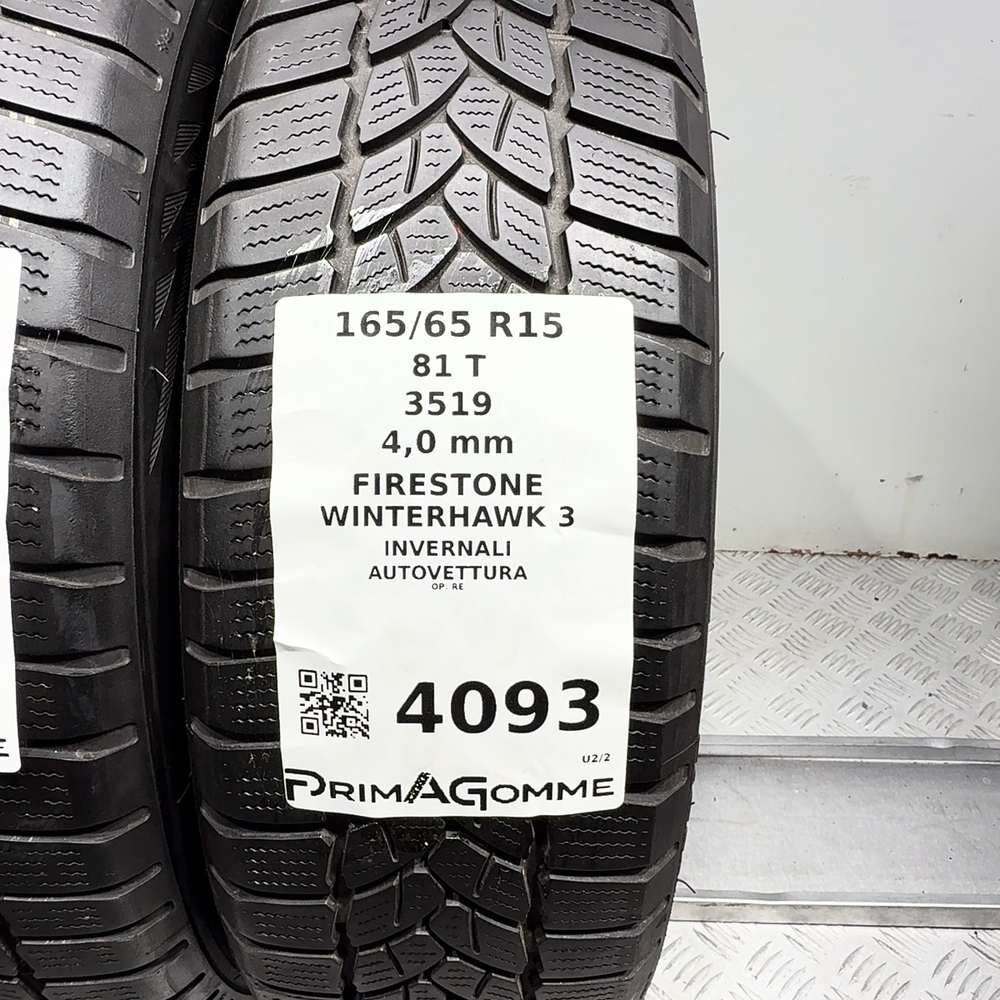 Gomme Usate 165 65 R15 81T Firestone Winterhawk 3 Invernali - immagine 3