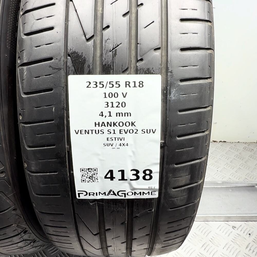 Gomme Usate 235 55 R18 100V Hankook Ventus S1 Evo2 SUV Estive - immagine 3