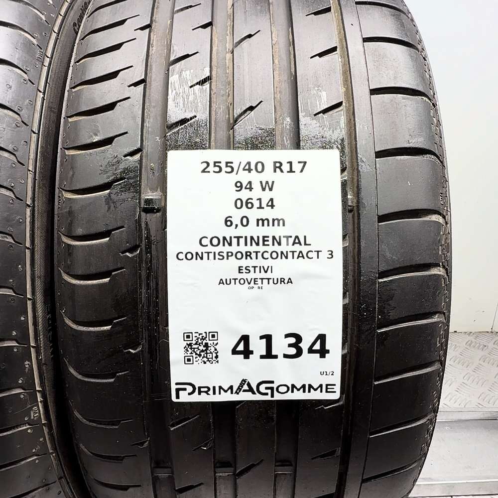 Gomme Usate 255 40 R17 94W Continental Contisportcontact 3 86% Estive - immagine 3