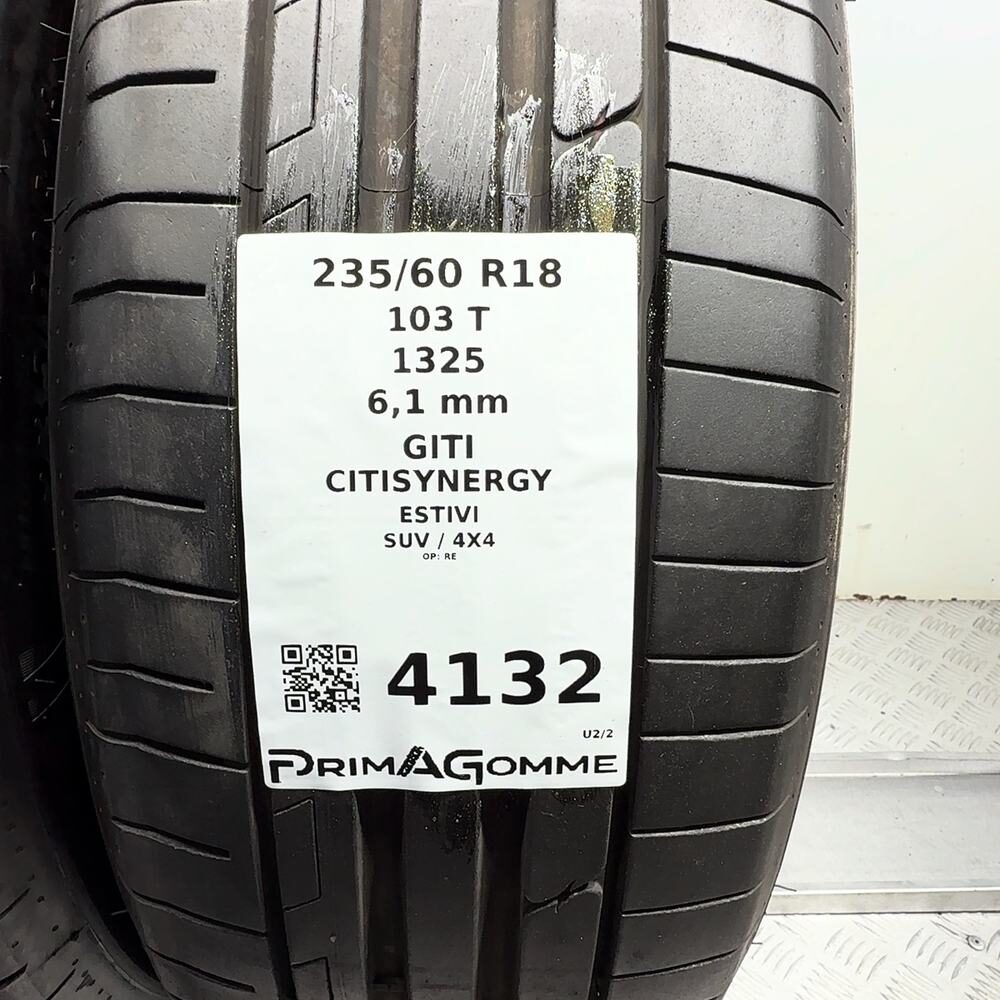 Gomme Usate 235 60 R18 103T Giti Citisynergy 87% Estive - immagine 3