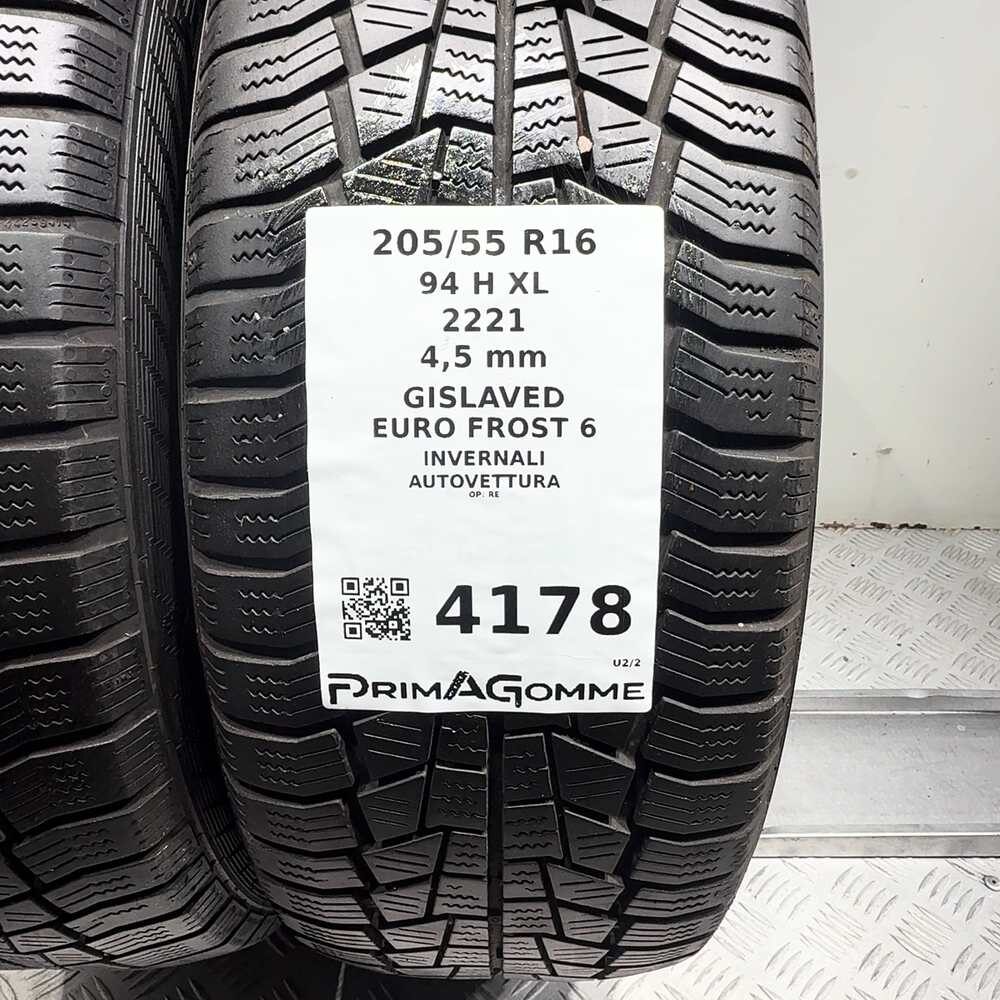 Gomme Usate 205 55 R16 94H XL Gislaved Euro Frost 6 Invernali - immagine 3
