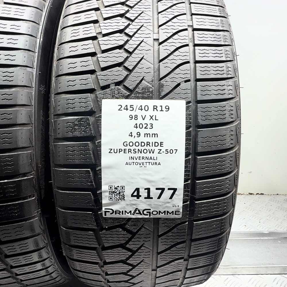 Gomme Usate 245 40 R19 98V XL Goodride Zupersnow Z-507 Invernali - immagine 3