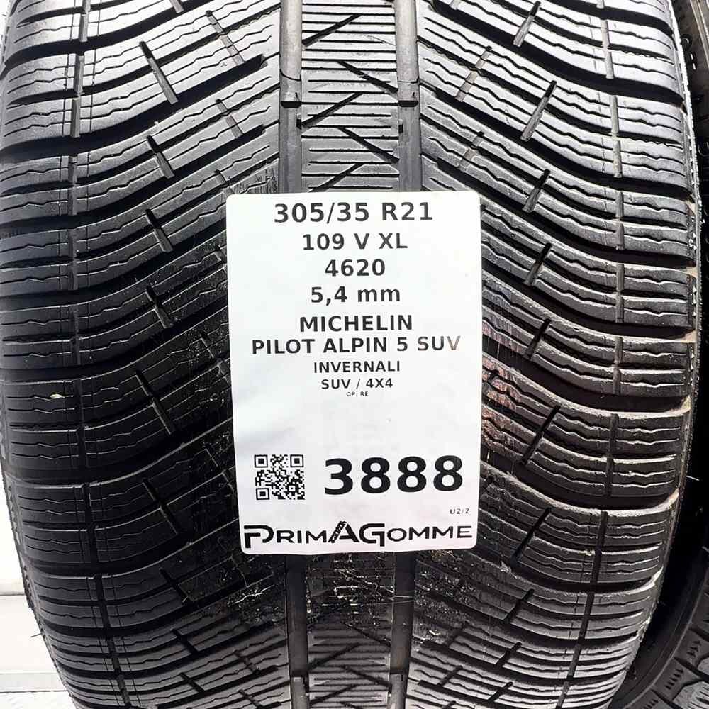 Gomme Usate 305 35 R21 109V XL Michelin Pilot Alpin 5 SUV 77% Invernali - immagine 3