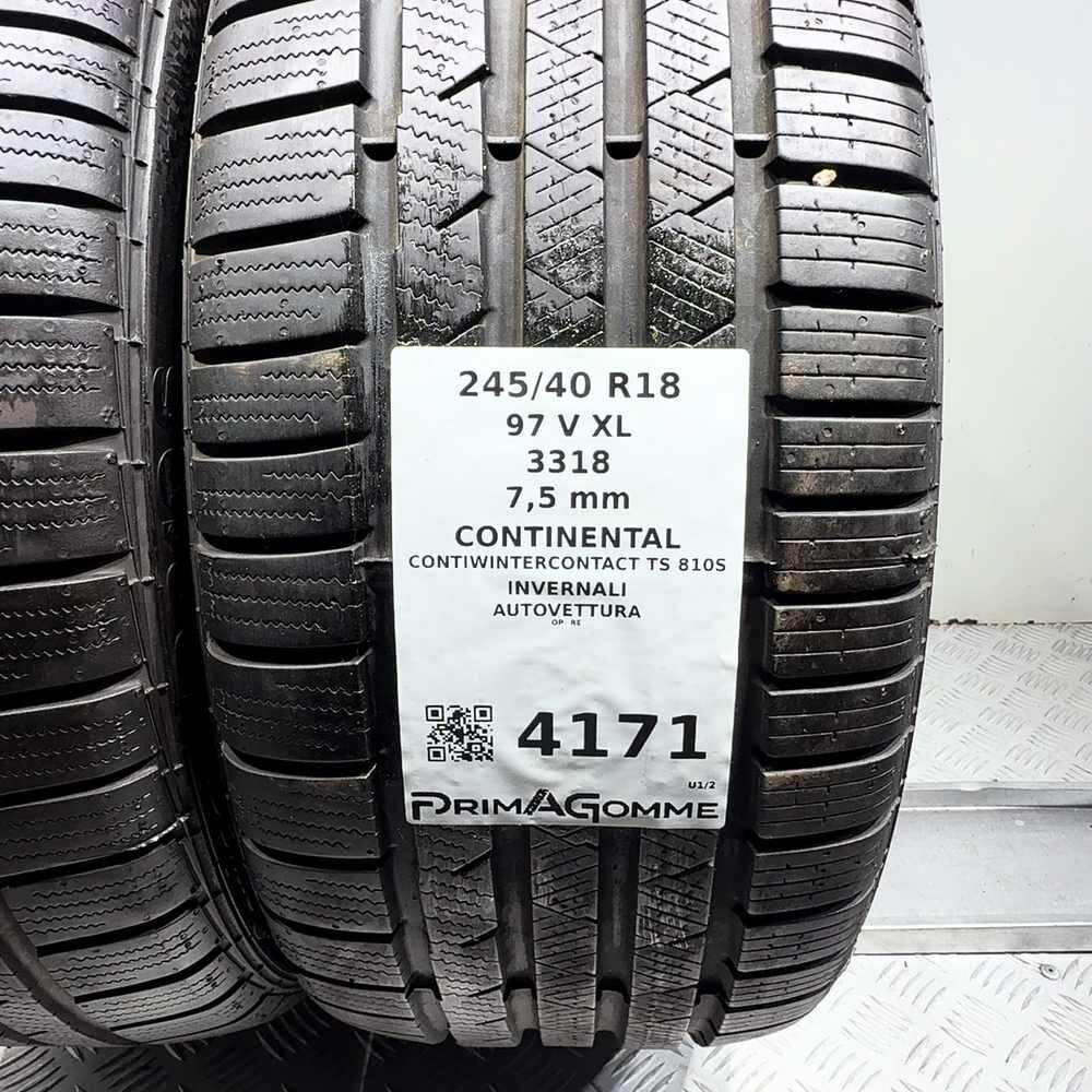 Gomme Usate 245 40 R18 97V XL Continental Contiwintercontact TS 810S Invernali - immagine 3