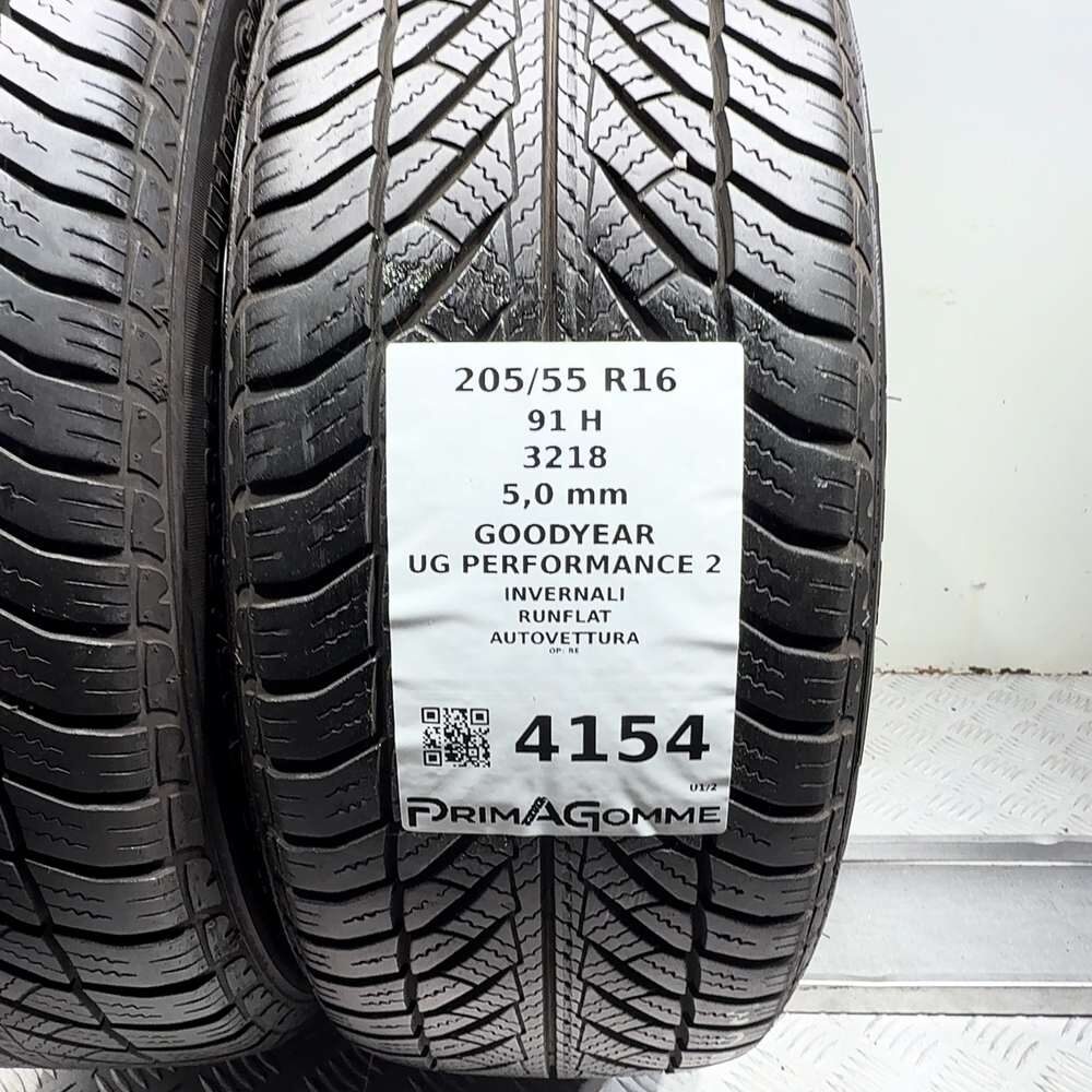 Gomme Usate 205 55 R16 91H Goodyear UG Performance 2 RunFlat 71% Invernali - immagine 3