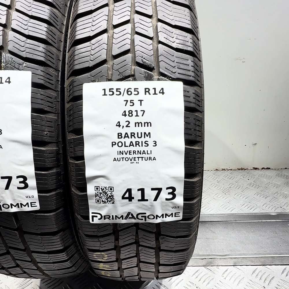 Gomme Usate 155 65 R14 75T Barum Polaris 3 Invernali - immagine 3