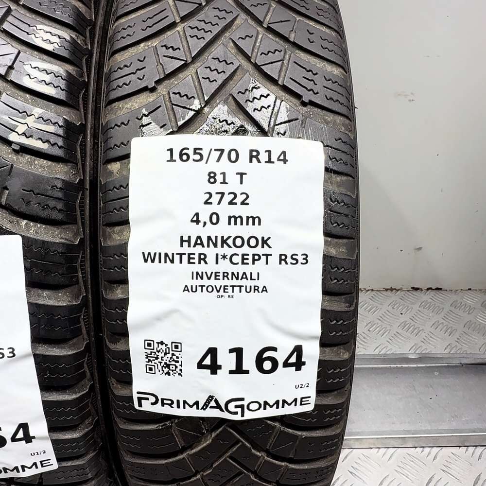 Gomme Usate 165 70 R14 81T Hankook Winter I*Cept RS3 Invernali - immagine 3