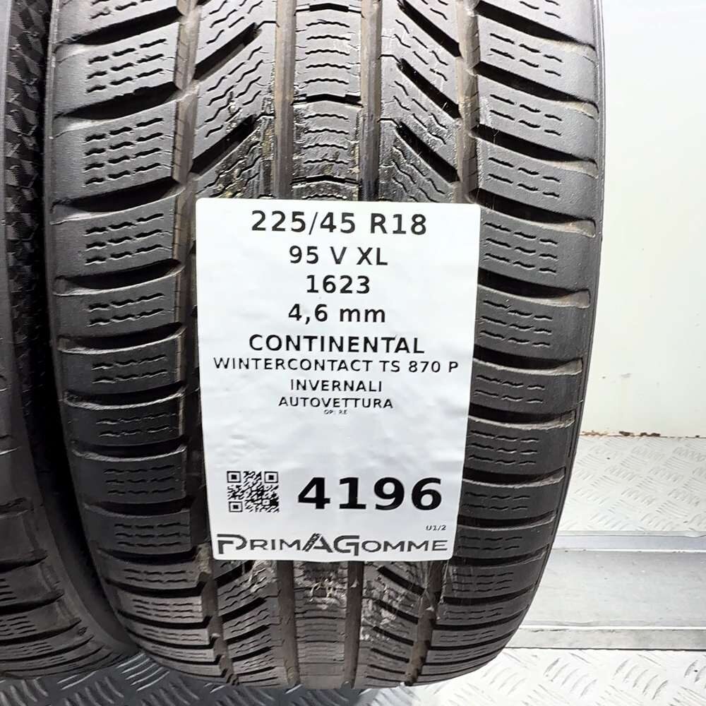Gomme Usate 225 45 R18 95V XL Continental Wintercontact TS 870 P Invernali - immagine 3