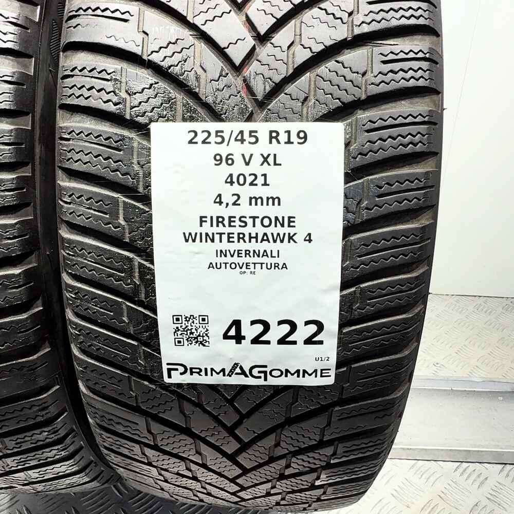 Gomme Usate 225 45 R19 96V XL Firestone Winterhawk 4 Invernali - immagine 3