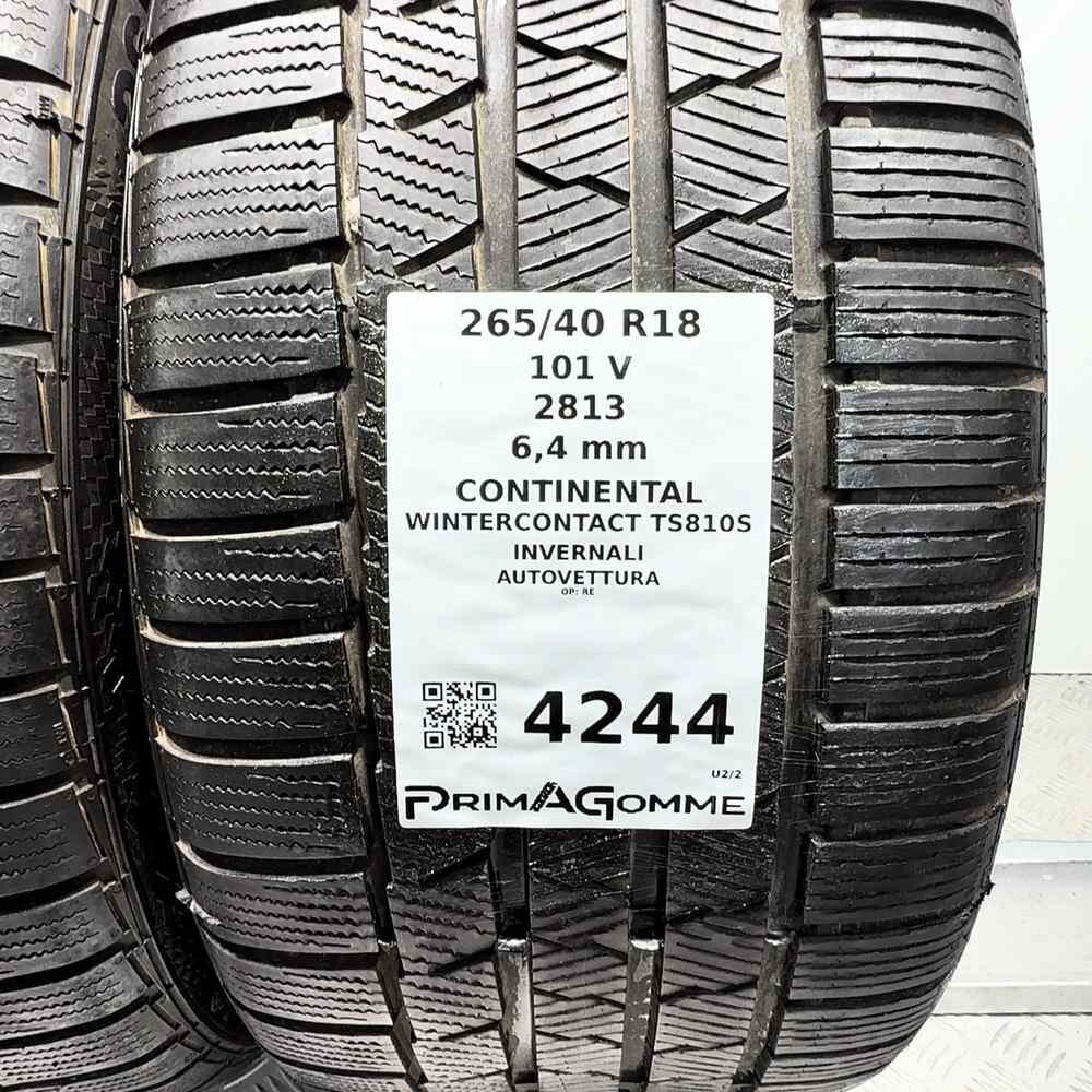 Gomme Usate 265 40 R18 101V Continental Wintercontact TS810S 91% Invernali - immagine 3
