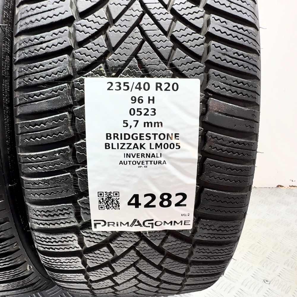 Gomme Usate 235 40 R20 96H Bridgestone Blizzak LM005 81% Invernali - immagine 3
