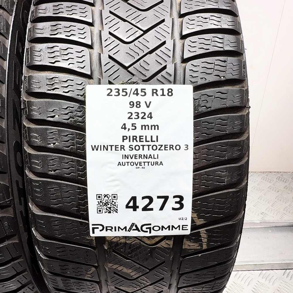 Gomme Usate 235 45 R18 98V Pirelli Winter Sottozero 3 Invernali - immagine 3
