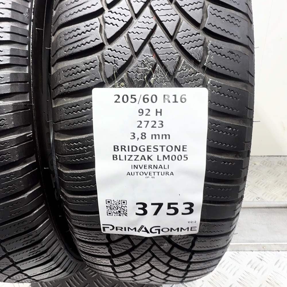 Gomme Usate 205 60 R16 92H Bridgestone Blizzak LM005 Invernali - immagine 3