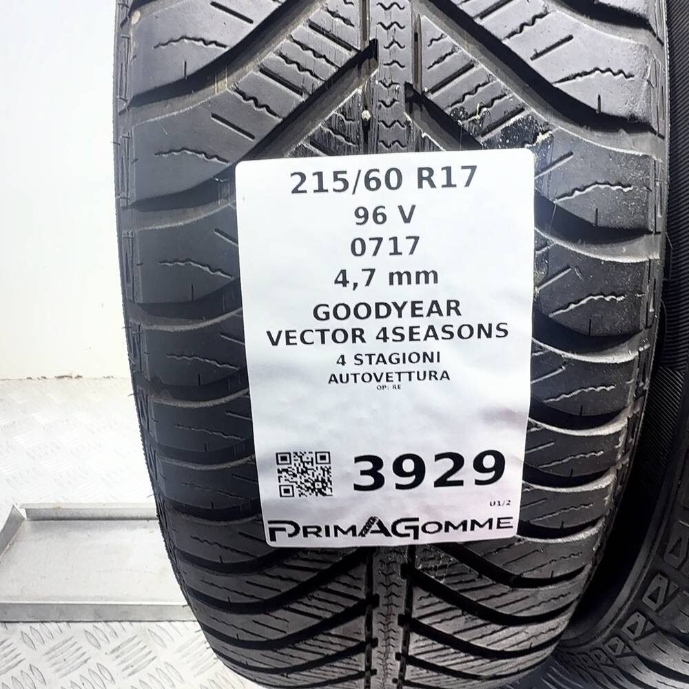 Gomme Usate 215 60 R17 96V Goodyear Vector 4Seasons 4 Stagioni - immagine 3