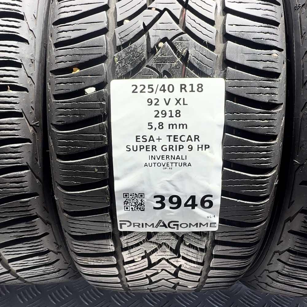 Gomme Usate 225 40 R18 92V XL Esa+ Tecar Super Grip 9 HP 83% Invernali - immagine 3