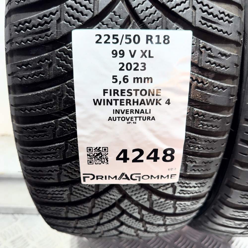 Gomme Usate 225 50 R18 99V XL Firestone Winterhawk 4 80% Invernali - immagine 3
