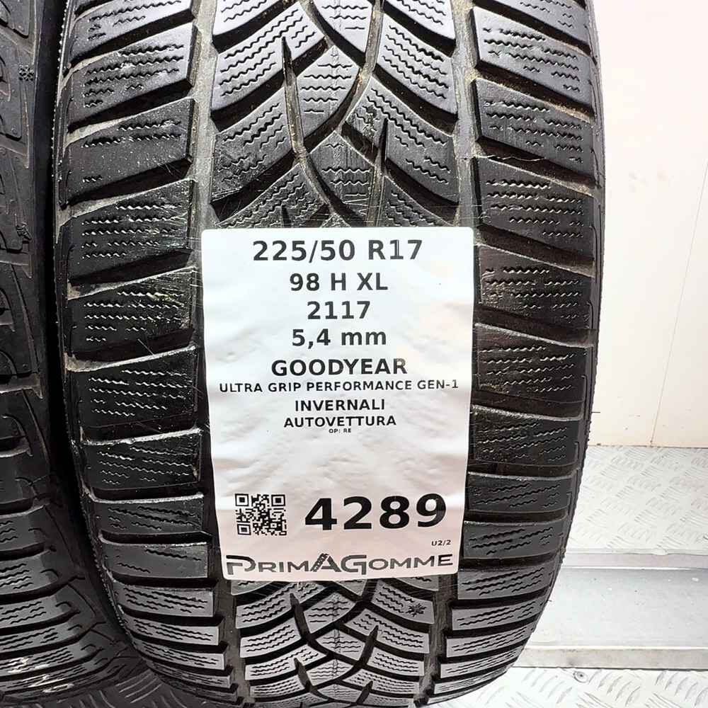 Gomme Usate 225 50 R17 XL 98H Goodyear Ultra Grip Performance Gen-1 Invernali - immagine 3