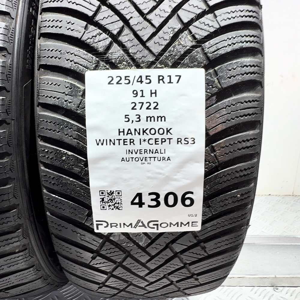 Gomme Usate 225 45 R17 91H Hankook Winter I*Cept RS3 76% Invernali - immagine 3