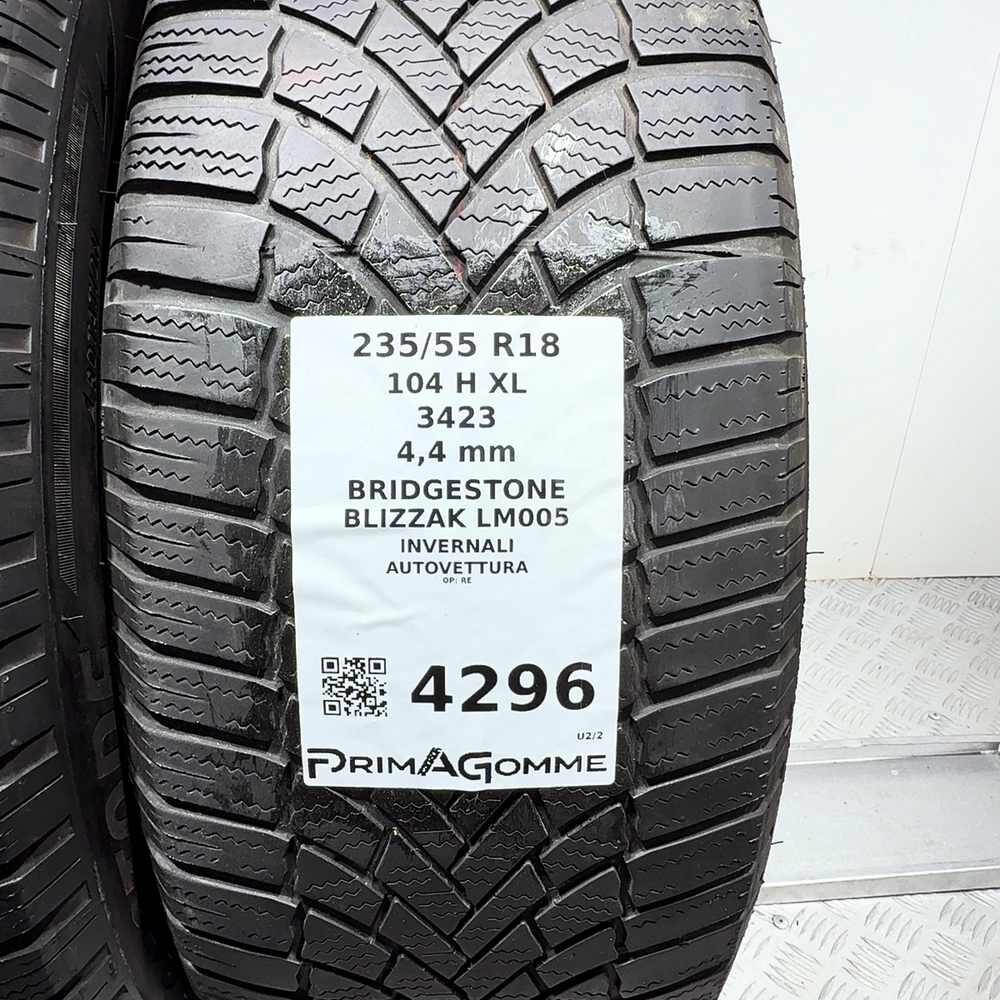 Gomme Usate 235 55 R18 104H XL Bridgestone Blizzak LM005 Invernali - immagine 3