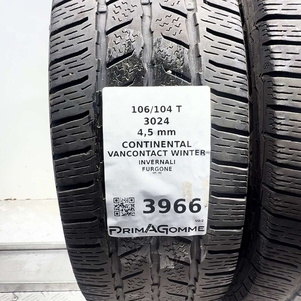Gomme Usate 215 65 R16C 106/104T Continental Vancontact Winter Invernali - immagine 3
