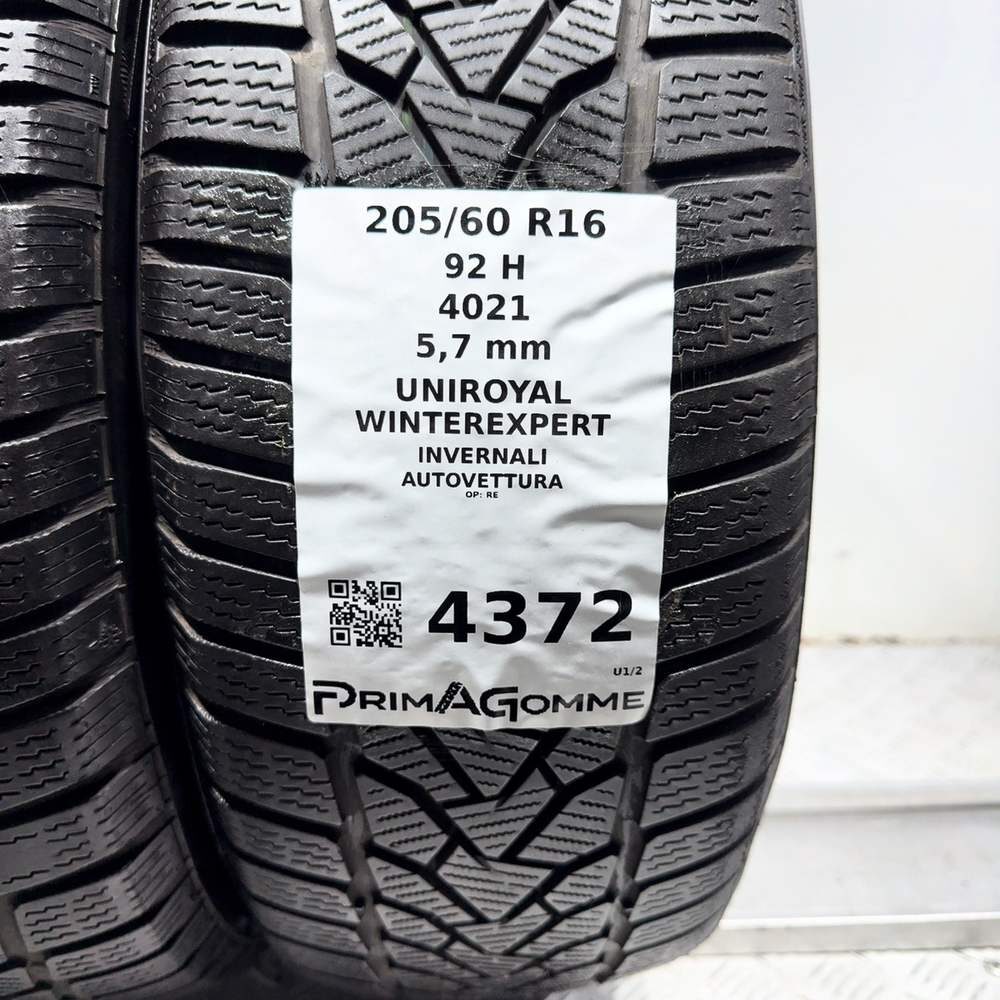 Gomme Usate 205 60 R16 92H Uniroyal Winterexpert 81% Invernali - immagine 3