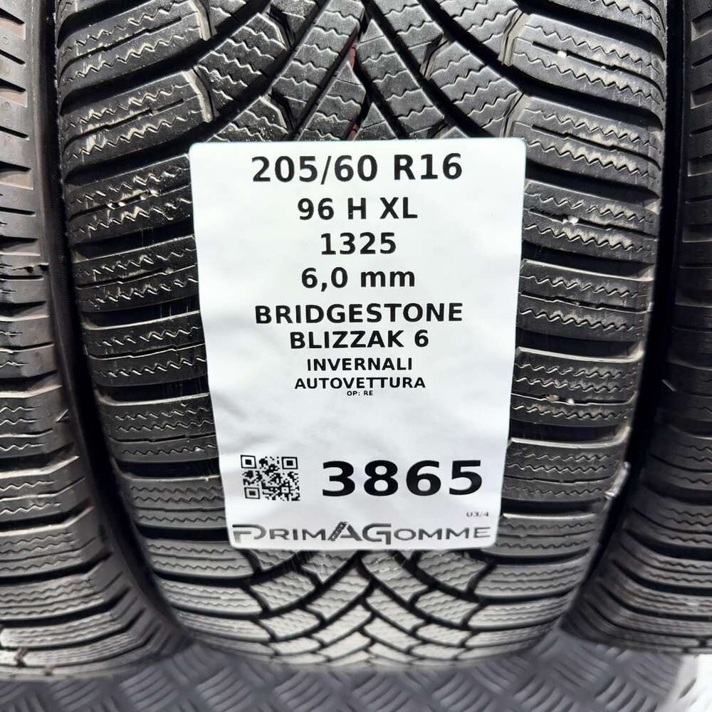 Gomme Usate 205 60 R16 96H XL Bridgestone Blizzak 6 86% Invernali - immagine 3