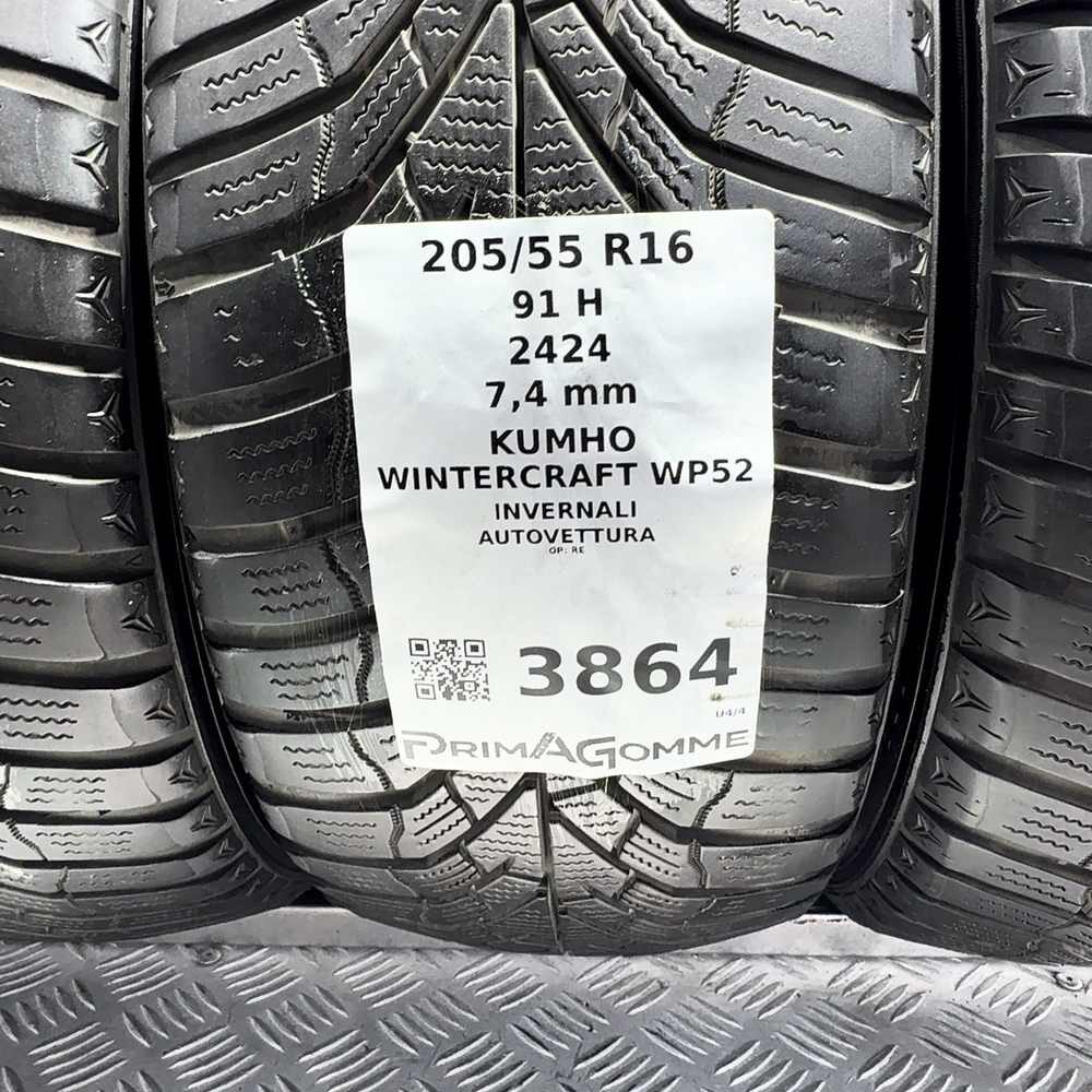 Gomme Usate 205 55 R16 91H Kumho Wintercraft WP52 98% Invernali - immagine 3