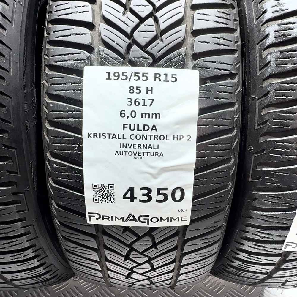 Gomme Usate 195 55 R15 85H Fulda Kristall Control HP 2 86% Invernali - immagine 3