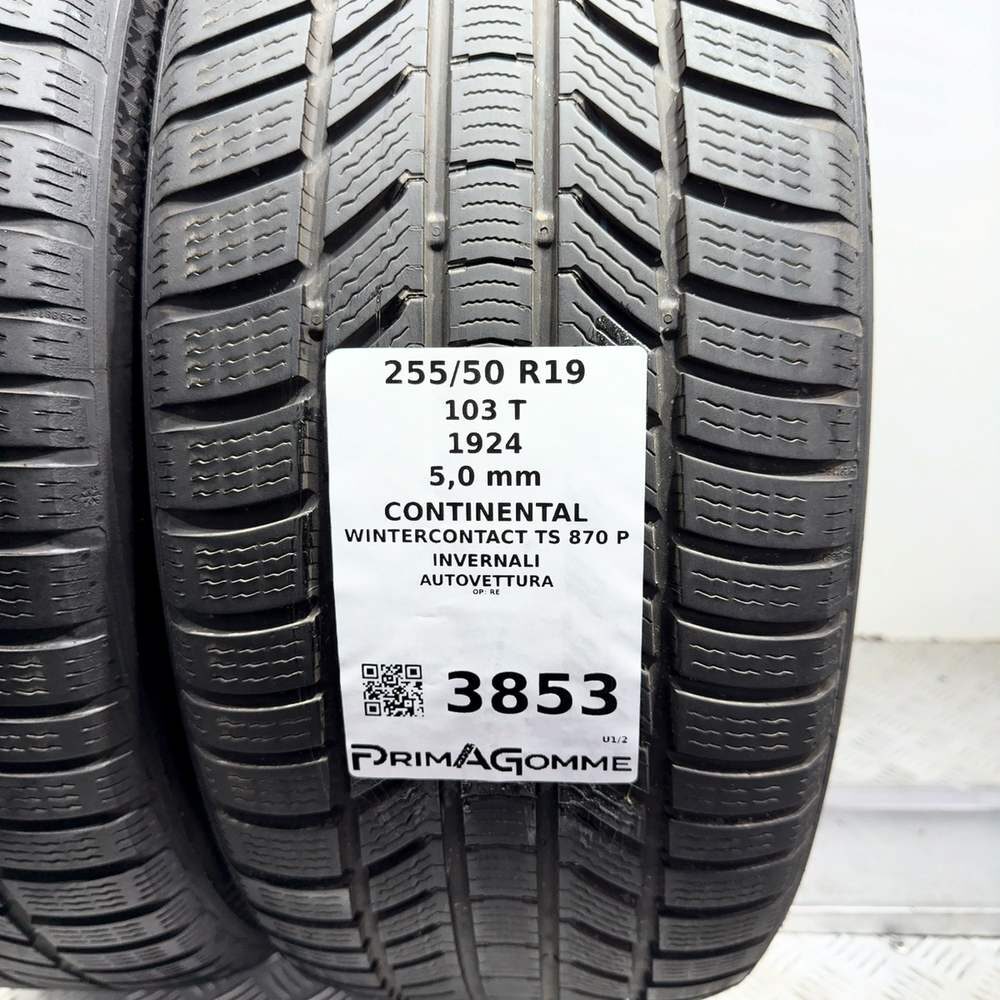 Gomme Usate 255 50 R19 103T Continental Wintercontact TS 870 P 71% Invernali - immagine 3